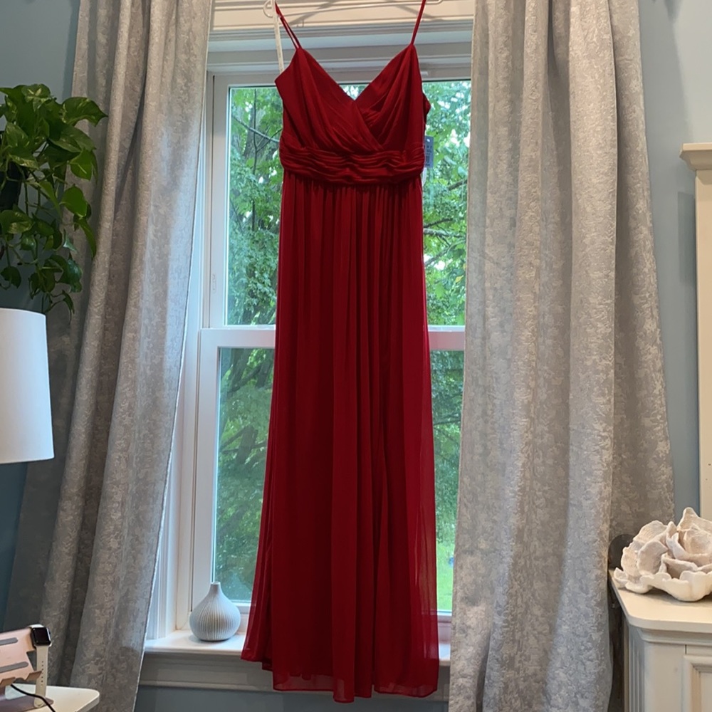 Apple Red, David’s Bridal, size 12 never worn